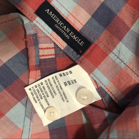 American Eagle long-sleeve check button-up shirt - Picture 5 of 6